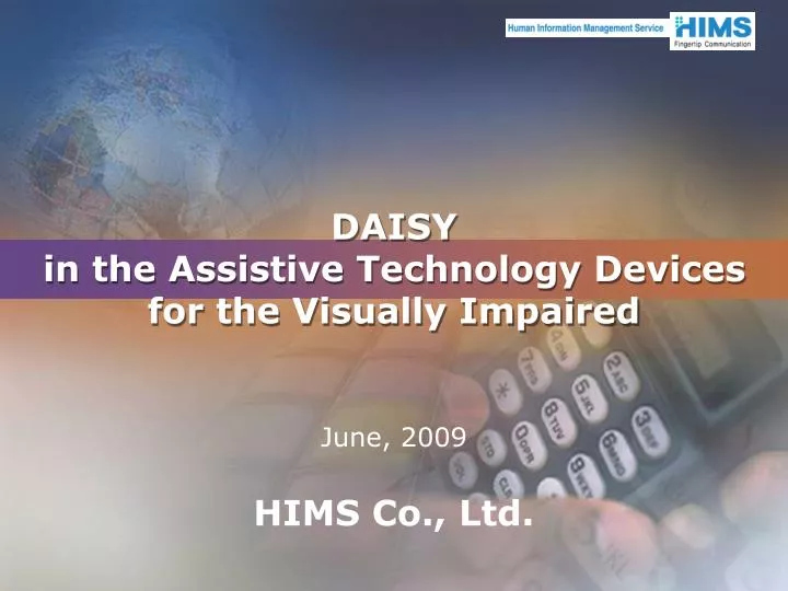 daisy in the assistive technology devices for the visually impaired