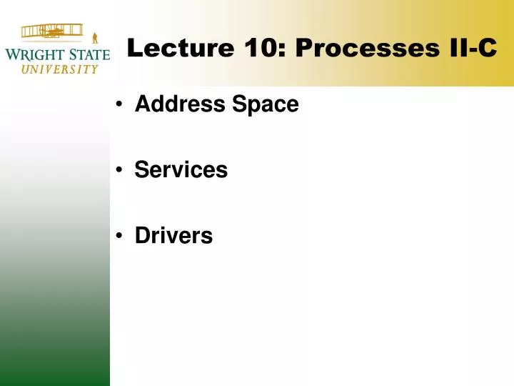 lecture 10 processes ii c