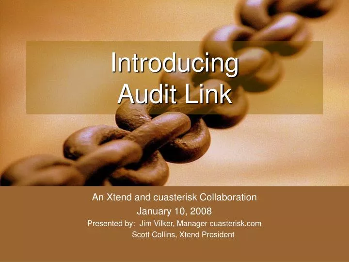 introducing audit link