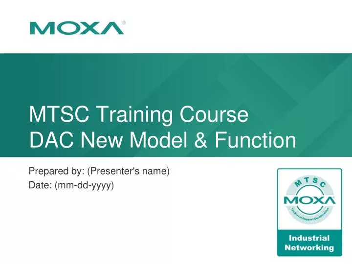 mtsc training course dac new model function