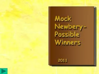 Mock Newbery- Possible Winners