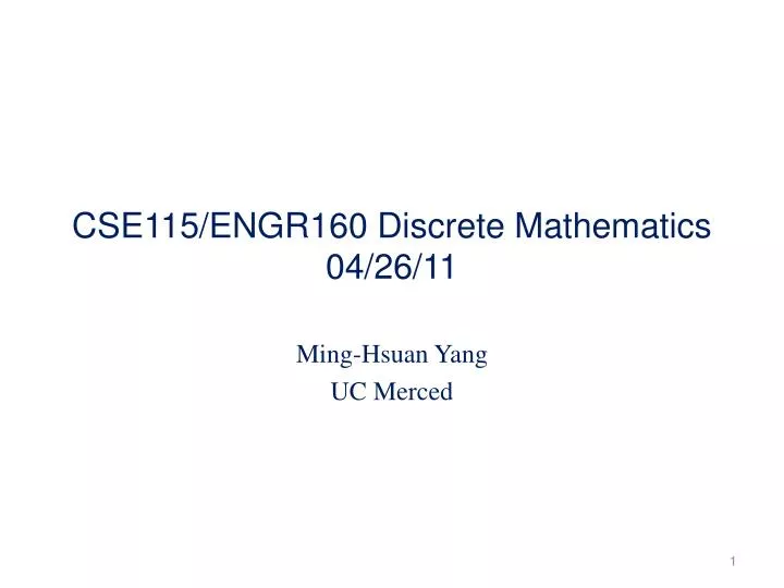 cse115 engr160 discrete mathematics 04 26 11