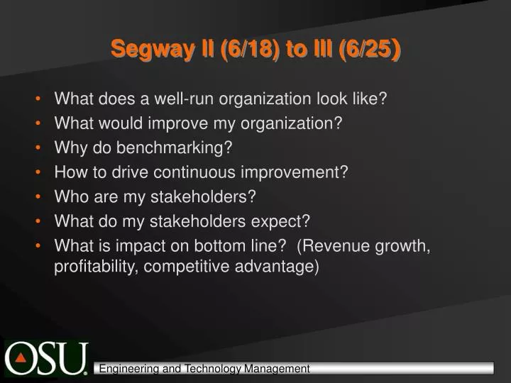 segway ii 6 18 to iii 6 25