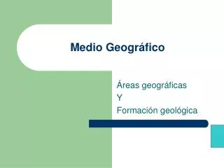 medio geogr fico