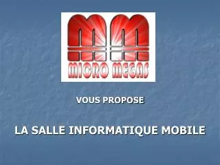 vous propose la salle informatique mobile