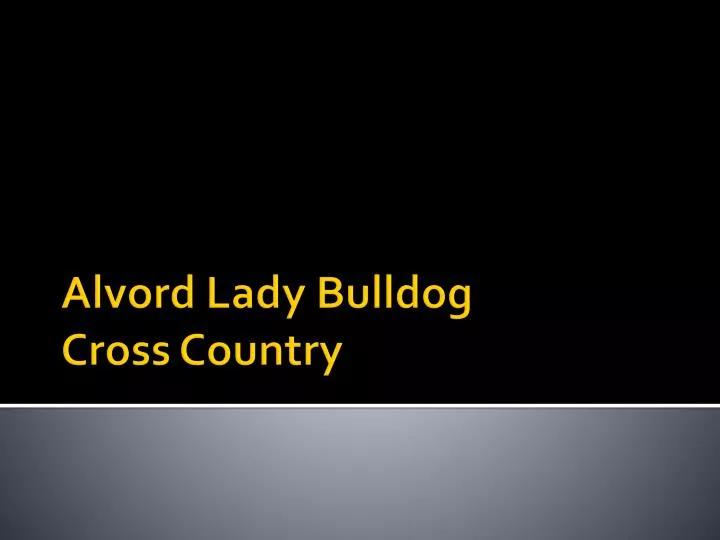 alvord lady bulldog cross country