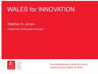WALES for INNOVATION