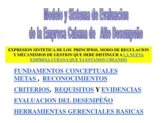 fundamentos conceptuales metas reconocimientos
