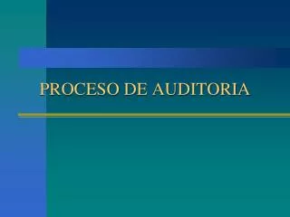 proceso de auditoria