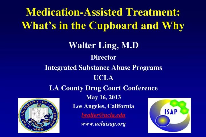 medication assisted treatment what s in the cupboard and why