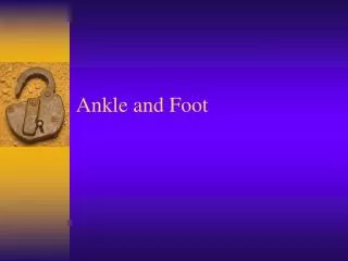 Ankle and Foot