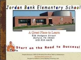 This is a copy of the Clemson Elementary tour for you to use in practice. Links have been deactivated and movies remove