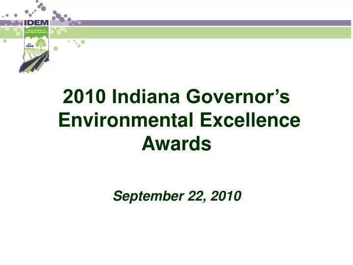 2010 indiana governor s environmental excellence awards