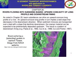 CHAPTER 26: RIVERS FLOWING INTO SUBSIDING BASINS: UPWARD CONCAVITY OF LONG PROFILE AND DOWNSTREAM FINING