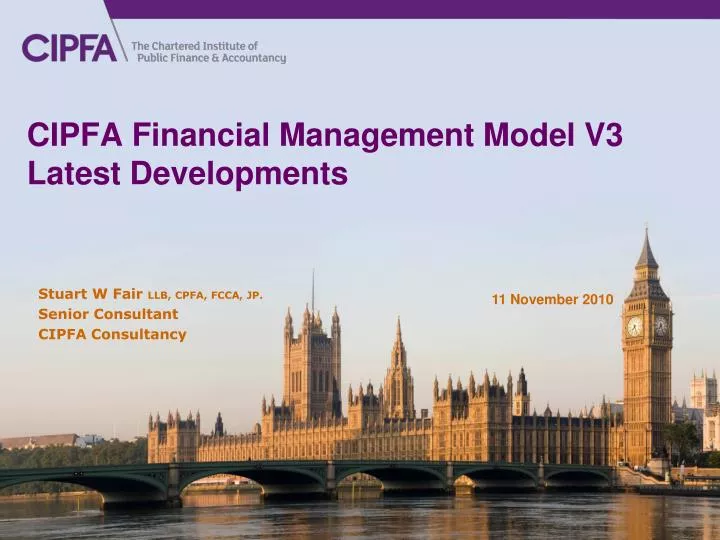 cipfa financial management model v3 latest developments