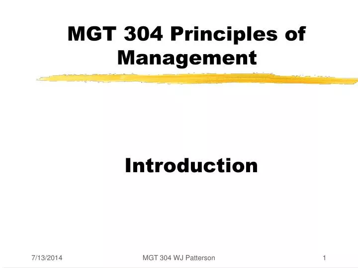 mgt 304 principles of management