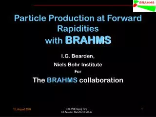 Particle Production at Forward Rapidities with BRAHMS