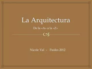 la arquitectura