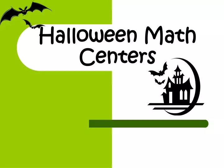 halloween math centers