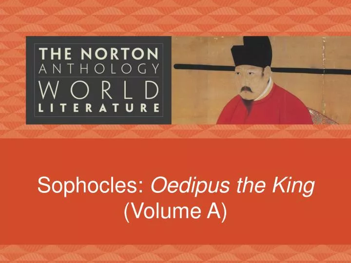 sophocles oedipus the king volume a