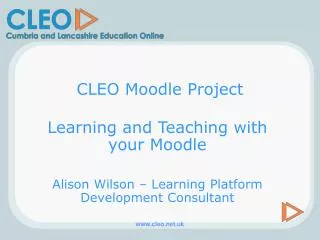 CLEO Moodle Project