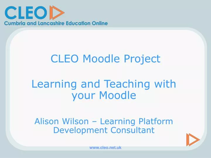 cleo moodle project