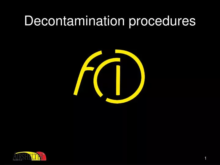 decontamination procedures