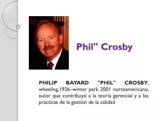phil crosby