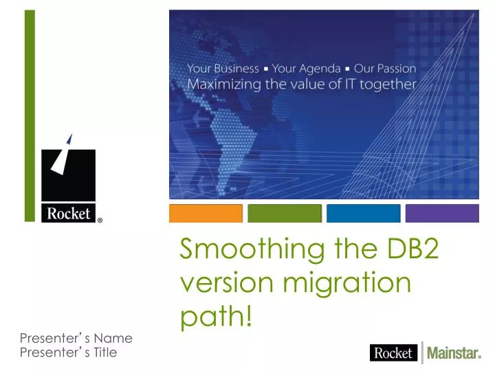 smoothing the db2 version migration path