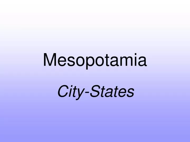 mesopotamia