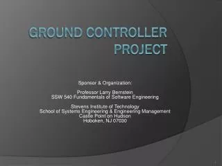 Ground Controller Project