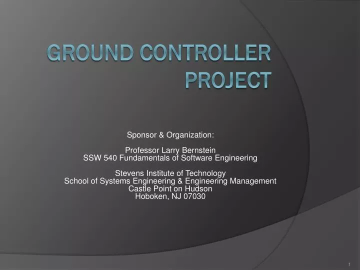 ground controller project