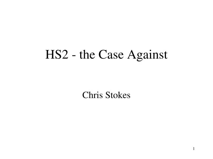 hs2 the case against