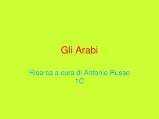 gli arabi