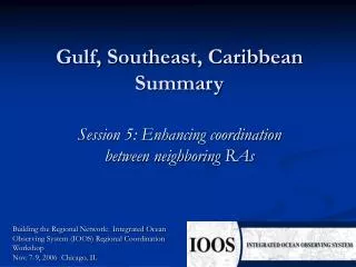 Gulf, Southeast, Caribbean Summary
