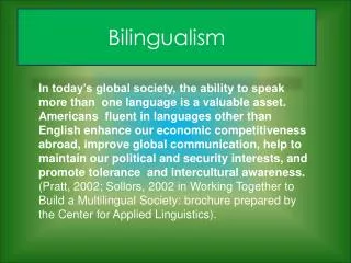 Bilingualism