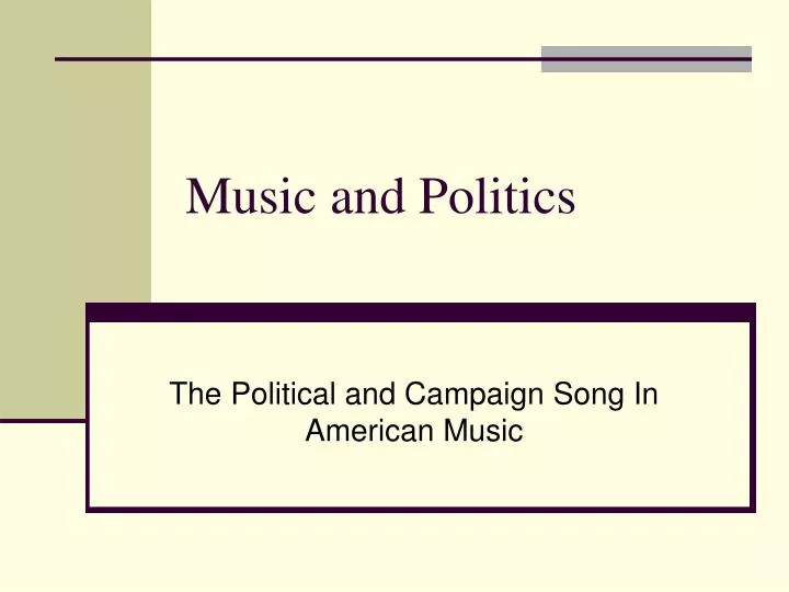 music and politics