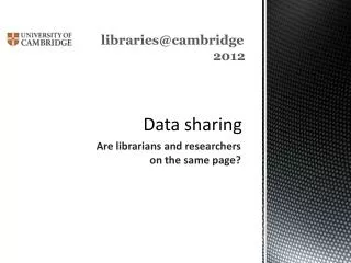 Data sharing