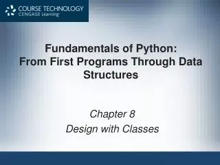 Fundamentals of Python: From First Programs Through Data Structures