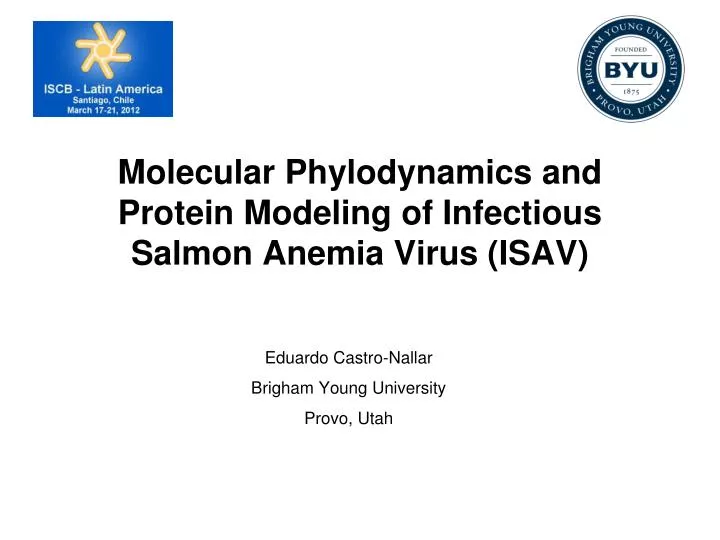 molecular phylodynamics and protein modeling of infectious salmon anemia virus isav