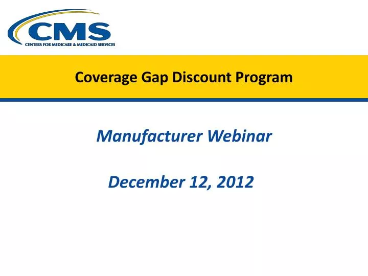 coverage gap discount program
