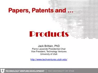 Papers, Patents and …