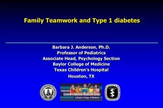 Family Teamwork and Type 1 diabetes