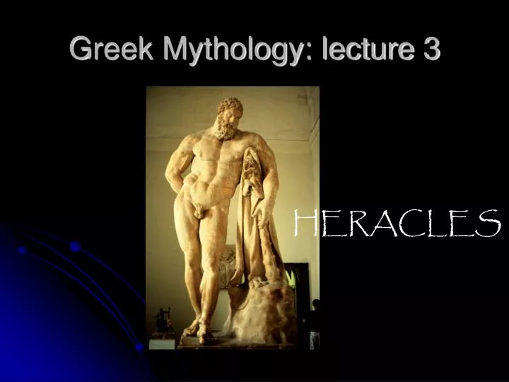 greek mythology lecture 3
