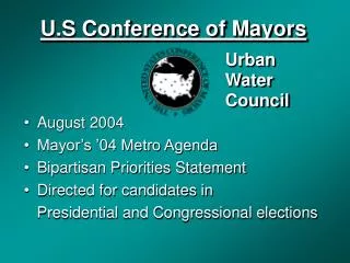 U.S Conference of Mayors