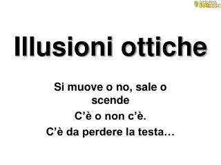illusioni ottiche