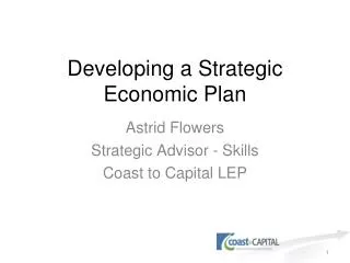 Developing a Strategic Economic Plan