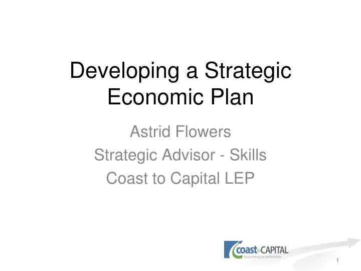 developing a strategic economic plan