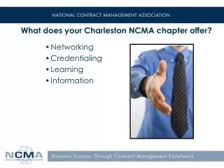 What does your Charleston NCMA chapter offer?