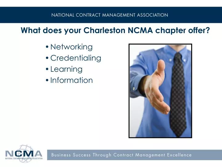 what does your charleston ncma chapter offer